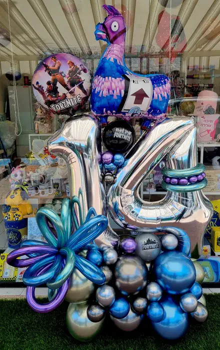 סידור בלונים פורטנייט