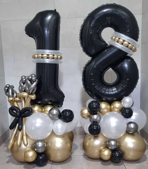 סידור בלונים לגיל 18