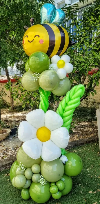 סידור בלונים, ניתן להחליף בלונים צבעים וכו'