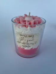 נר בניחוח פרחים יסמין-לילך