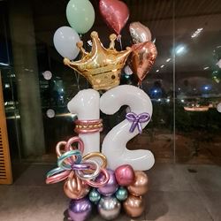 סידור בלונים בת מצווה , סטנד ספרות 12