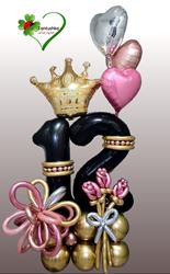 סידור בלונים בת מצווה , סטנד 12 בסגול