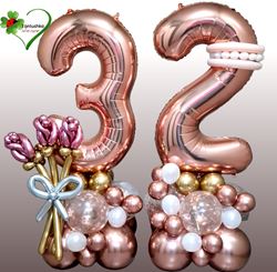 בלונים גיל 32- גוון רוז גולד