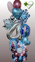 מעמד בלונים אנה אלזה ואולף