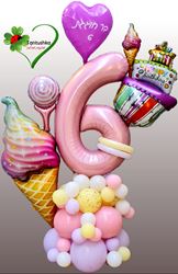 מעמד בלונים גלידה