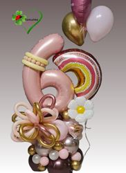 סידור בלונים קשת בענן