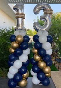 עמודי בלונים לבר מצווה