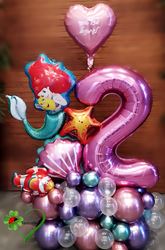 סידור בלונים בת הים