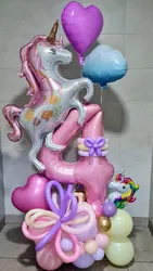 סטנד בלונים חד קרן