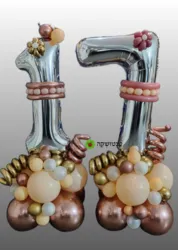 סידור בלונים לגיל 17