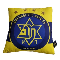 ⚽ כרית 30*30 עם סמל מכבי תל אביב