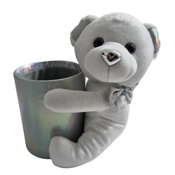 🧸 דובי מחזיק קופסא בצבע כסף