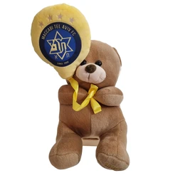 🧸 בובת דובי מחזיקה בלון מכבי תל אביב